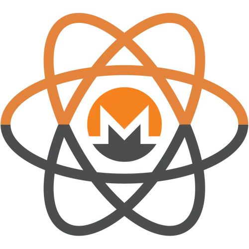 Monero logo in orange and gray for Electrum XMR branding